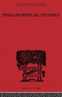 Book Cover for Philosophical Studies by GE Moore