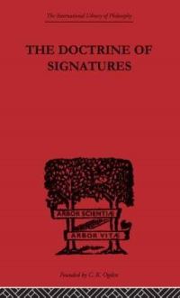 Book Cover for The Doctrine of Signatures by Scott Buchanan