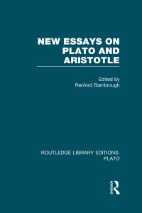 Book Cover for New Essays on Plato and Aristotle by Renford Bambrough