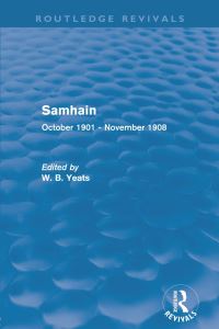 Book Cover for Samhain by W B Yeats