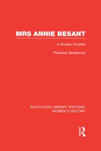 Book Cover for Mrs Annie Besant by Theodore Besterman