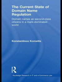 Book Cover for The Current State of Domain Name Regulation by Konstantinos Komaitis