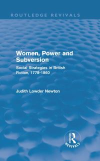 Book Cover for Women, Power and Subversion by Judith Lowder Newton