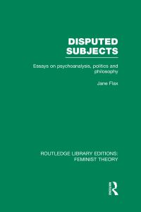 Book Cover for Disputed Subjects by Jane Flax