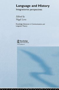 Book Cover for Language and History by Nigel Love