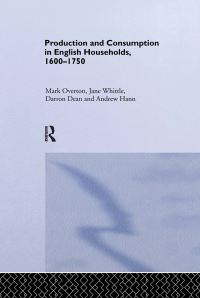 Book Cover for Production and Consumption in English Households, 1600-1750 by Mark Overton