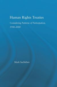 Book Cover for Human Rights Treaties by Mark Sachleben