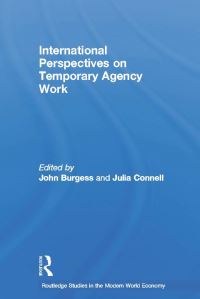 Book Cover for International Perspectives on Temporary Work by John Burgess, Julia Connell