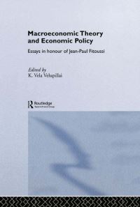 Book Cover for Macroeconomic Theory and Economic Policy by K Vela Velupillai