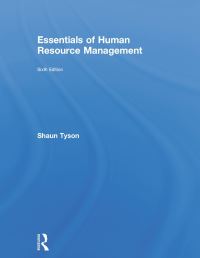 Book Cover for Essentials of Human Resource Management by S Tyson