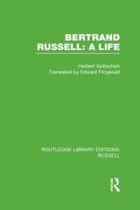 Book Cover for Bertrand Russell by Herbert Gottschalk