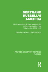 Book Cover for Bertrand Russell's America Volume One 1896-1945 by Barry Feinberg, Bertrand Russell, Ronald Kasrils