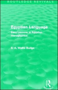 Book Cover for Egyptian Language by E A Wallis Budge