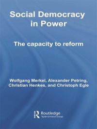 Book Cover for Social Democracy in Power by Wolfgang Merkel