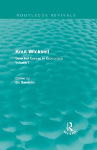 Book Cover for Knut Wicksell Volume 1 by Knut Wicksell, Bo Sandelin