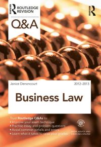 Book Cover for Business Law by Janice Denoncourt