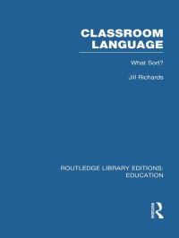 Book Cover for Classroom Language by Jill Richards