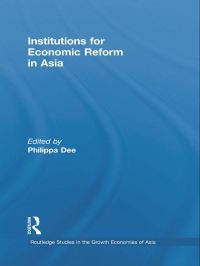 Book Cover for Institutions for Economic Reform in Asia by Philippa S Dee