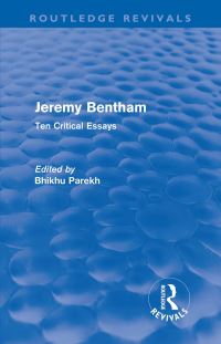 Book Cover for Jeremy Bentham by Bhikhu C Parekh