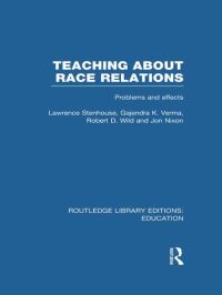 Book Cover for Teaching About Race Relations by Lawrence Stenhouse