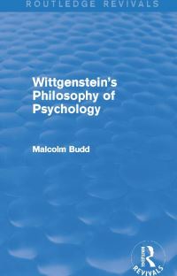 Book Cover for Wittgenstein's Philosophy of Psychology by Malcolm Budd