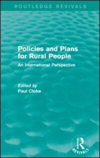 Book Cover for Policies and Plans for Rural People by Paul J Cloke