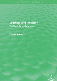 Book Cover for Learning and Inclusion by Priscilla Alderson