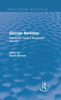 Book Cover for George Berkeley Volume I by David Berman
