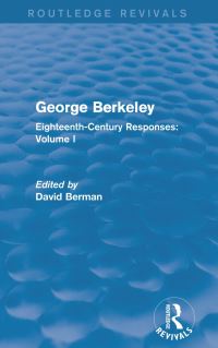 Book Cover for George Berkeley Volume I by David Berman