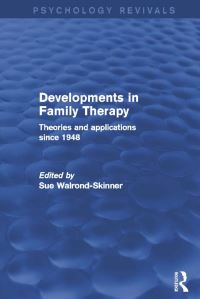 Book Cover for Developments in Family Therapy by Sue WalrondSkinner