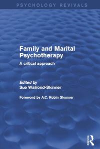 Book Cover for Family and Marital Psychotherapy by Sue WalrondSkinner