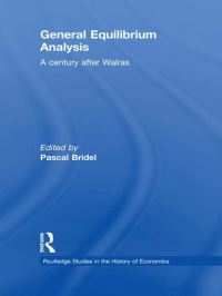 Book Cover for General Equilibrium Analysis by Pascal Bridel