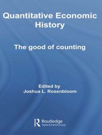 Book Cover for Quantitative Economic History by Joshua L Rosenbloom