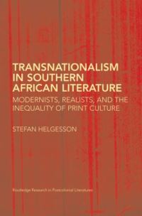 Book Cover for Transnationalism in Southern African Literature by Stefan Helgesson