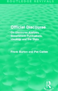 Book Cover for Official Discourse by Frank Burton, Pat Carlen
