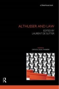 Book Cover for Althusser and Law by Laurent De Sutter