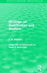 Book Cover for Writings on Distribution and Welfare (Routledge Revivals) by J Hobson
