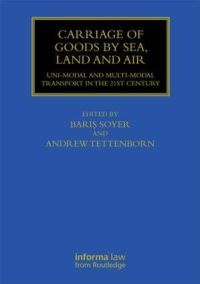 Book Cover for Carriage of Goods by Sea, Land and Air by Bar­s Soyer, Andrew Tettenborn