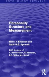 Book Cover for Personality Structure and Measurement by H J Eysenck, Sybil B G Eysenck