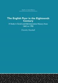 Book Cover for The English Poor in the Eighteenth Century by Dorothy Marshall