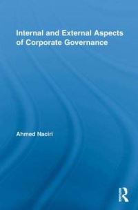Book Cover for Internal and External Aspects of Corporate Governance by Ahmed Naciri