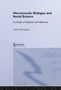 Book Cover for Hermeneutical Dialogue and Social Science by Austin Harrington