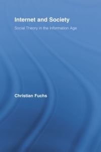 Book Cover for Internet and Society by Christian Fuchs