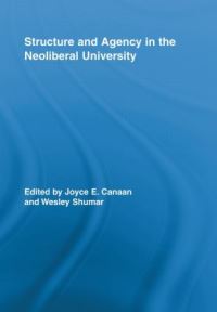 Book Cover for Structure and Agency in the Neoliberal University by Joyce E Canaan, Wesley Shumar