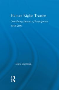 Book Cover for Human Rights Treaties by Mark Sachleben