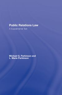 Book Cover for Public Relations Law by Michael G Parkinson, L Marie Parkinson