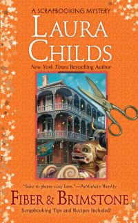 Book Cover for Fiber & Brimstone by Laura Childs
