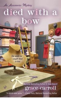 Book Cover for Died With a Bow by Grace Carroll, Copyright Paperback Collection Library of Congress