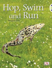 Book Cover for Bug Club Guided Non Fiction Reception Pink A Hop, Swim and Run by Margaret Clyne