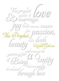 Book Cover for The Prophet by Kahlil Gibran
